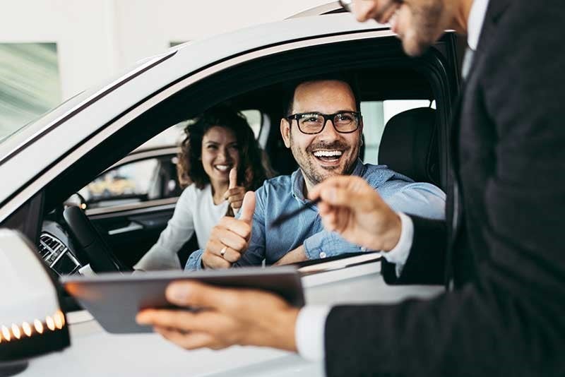 Man giving a thumbs up